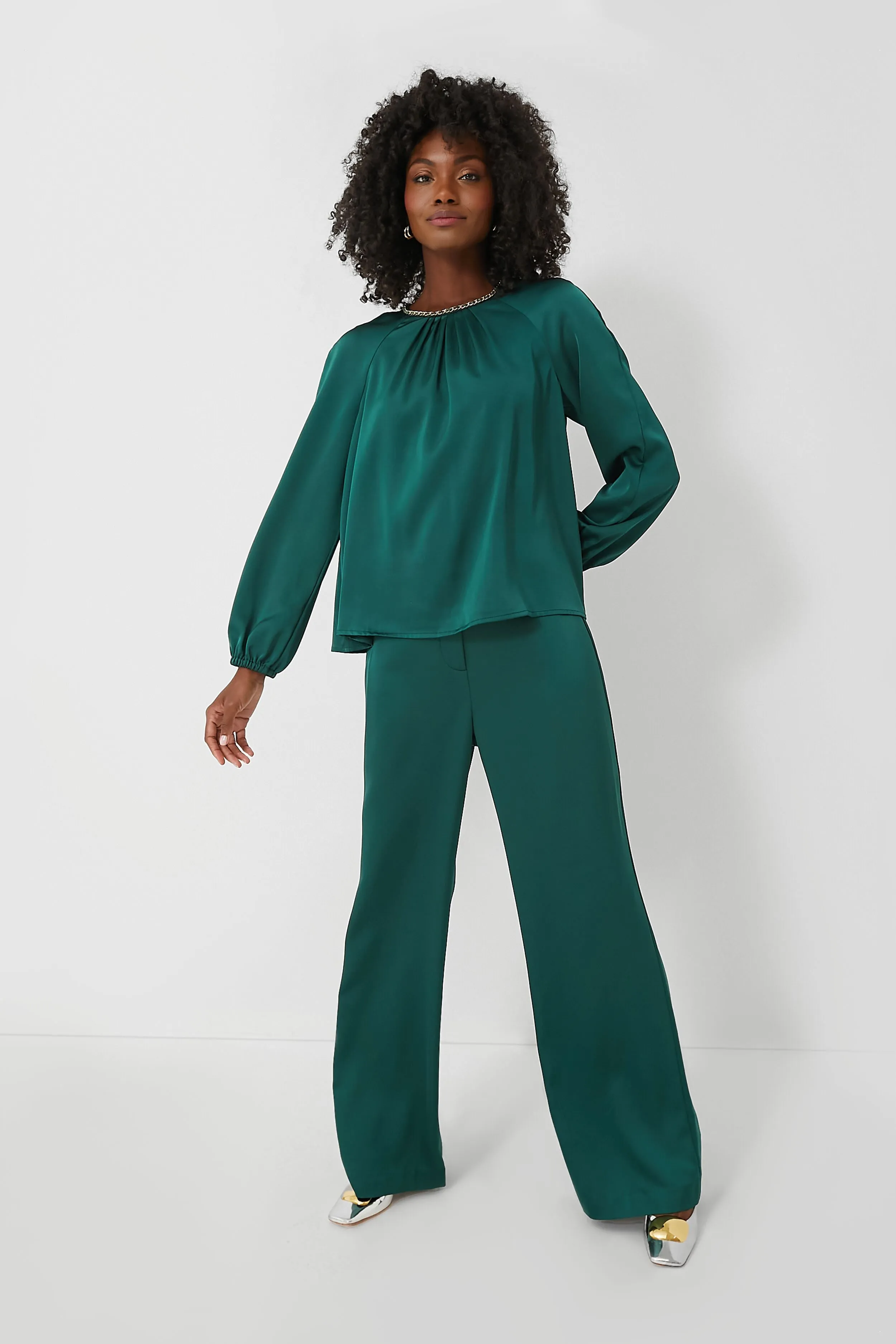Rainforest Green Adah Blouse