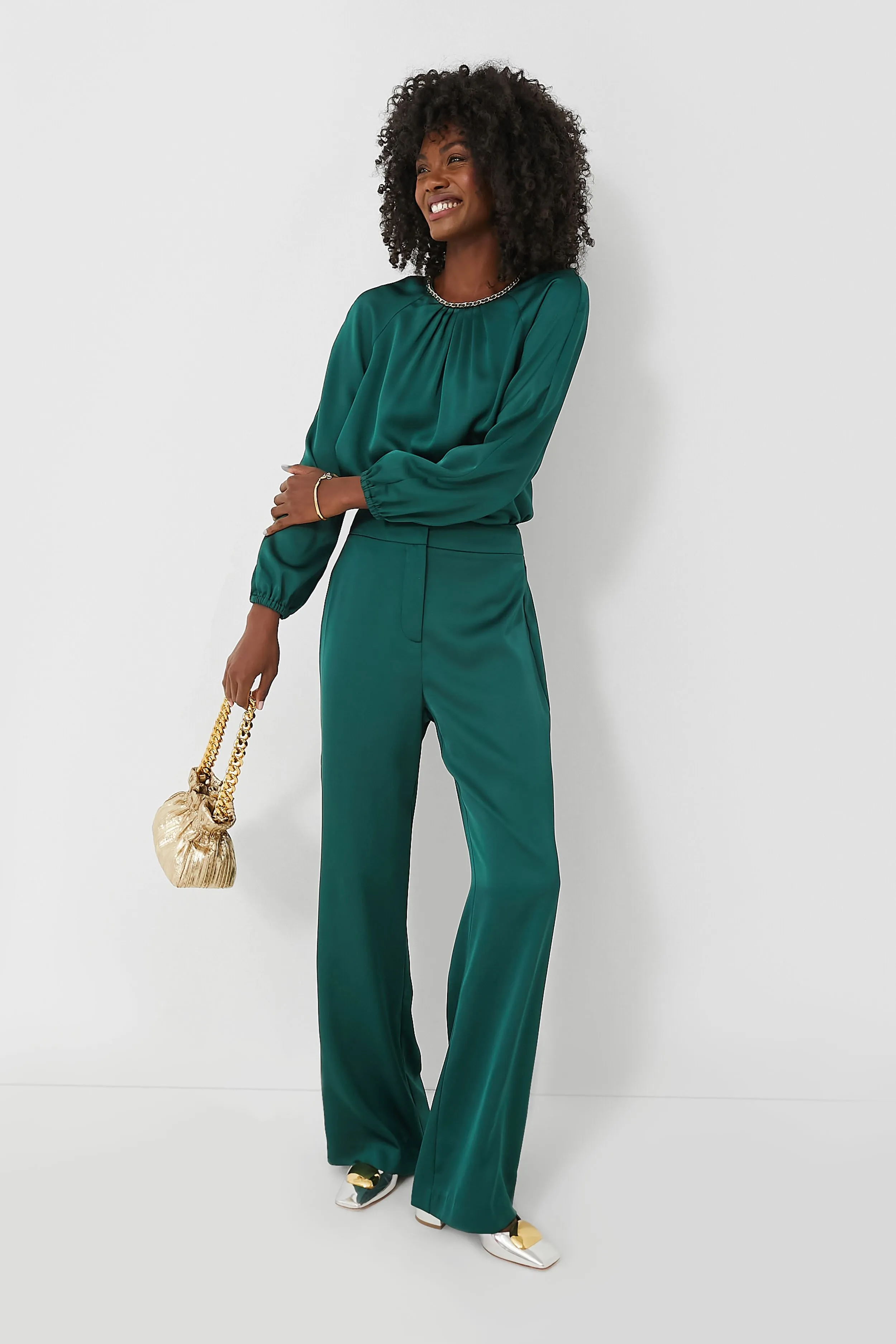 Rainforest Green Adah Blouse