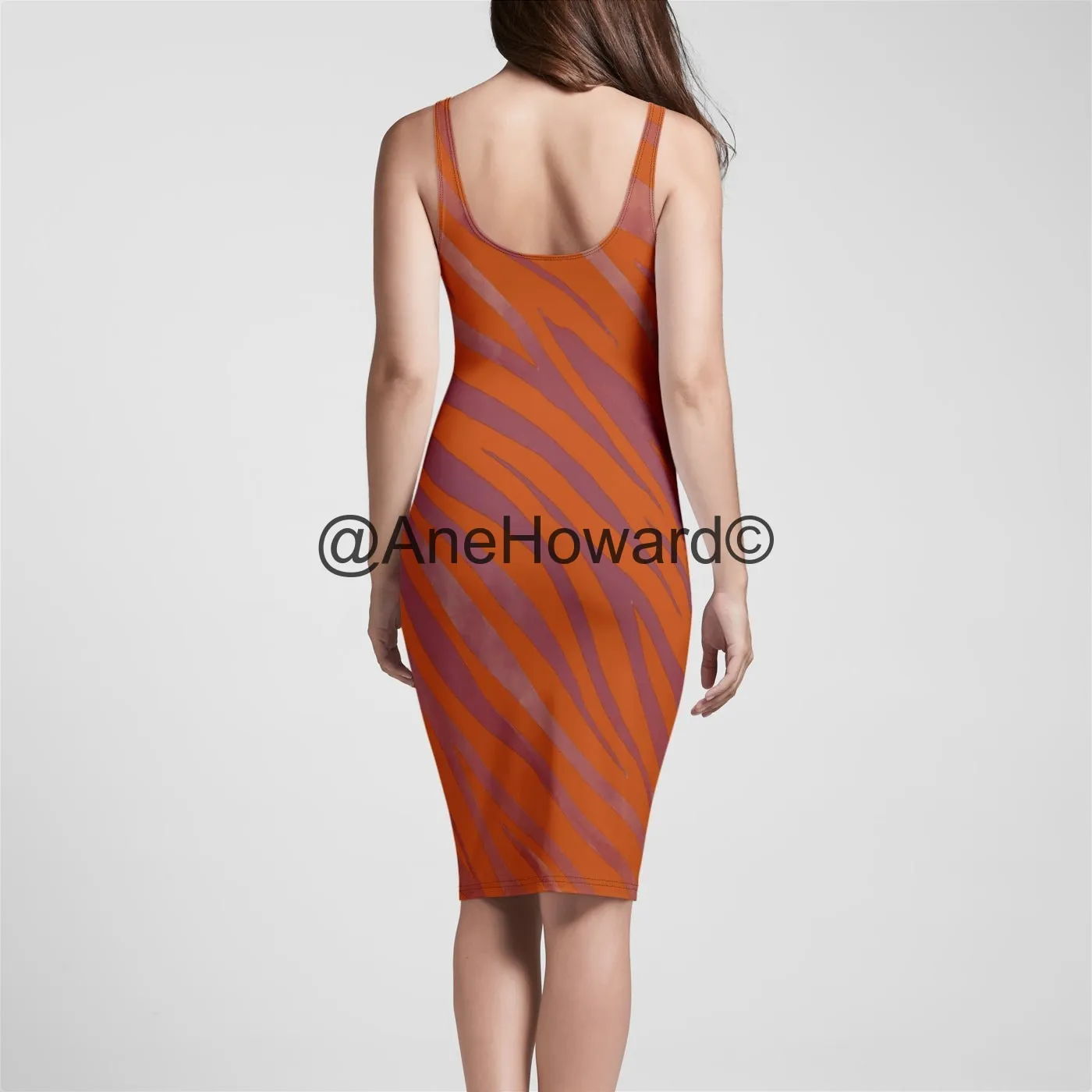 Red Zebra Bodycon Dress