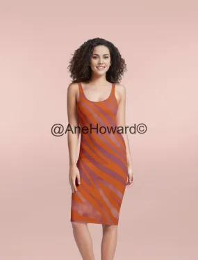 Red Zebra Bodycon Dress