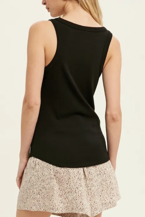 Ribbed Knit Tank Top