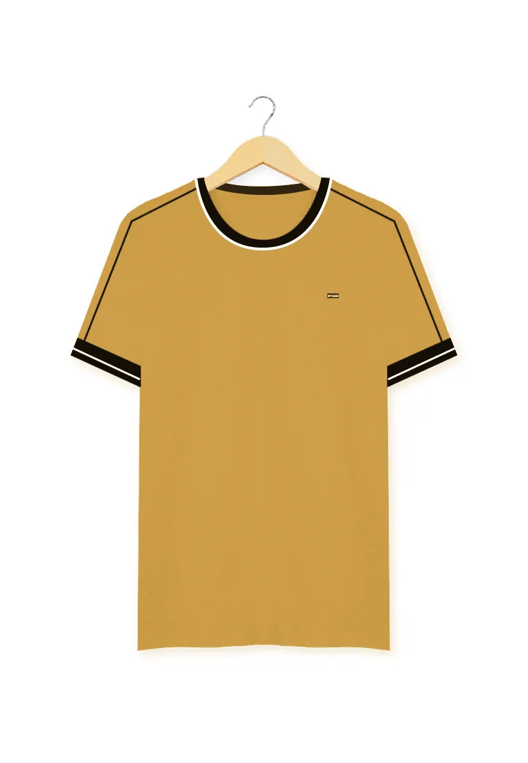 Ryusei Kaos Pria Yukako CMB Light Mustard