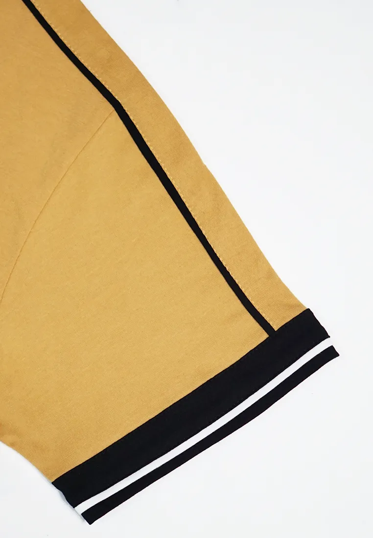 Ryusei Kaos Pria Yukako CMB Light Mustard