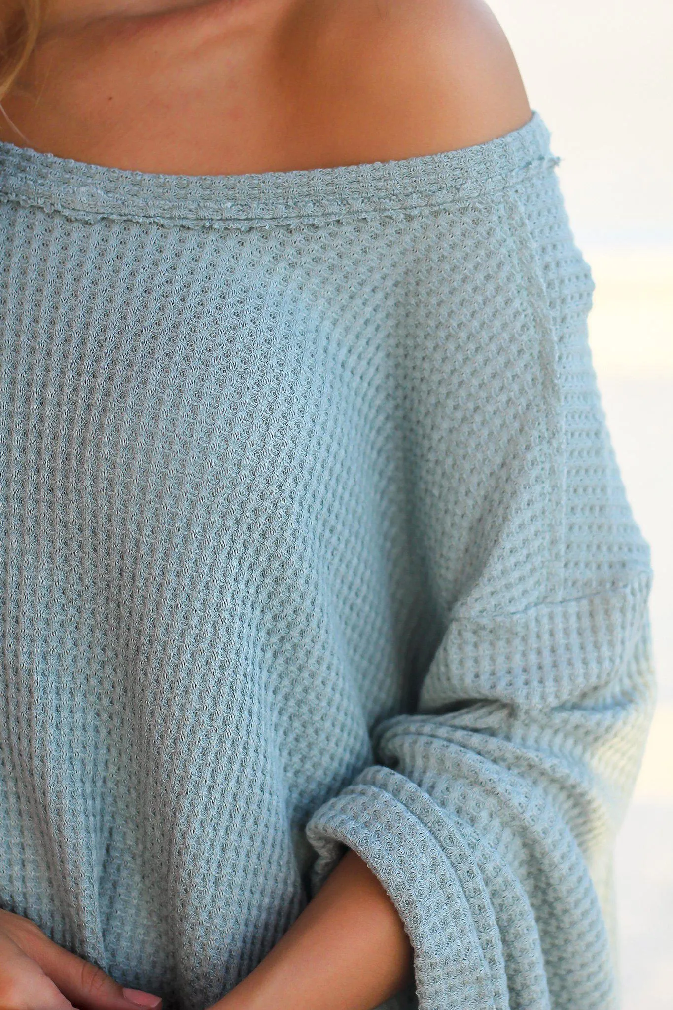 Sage Oversized Top