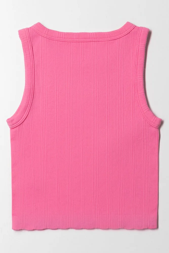 Seamless Vest Pink