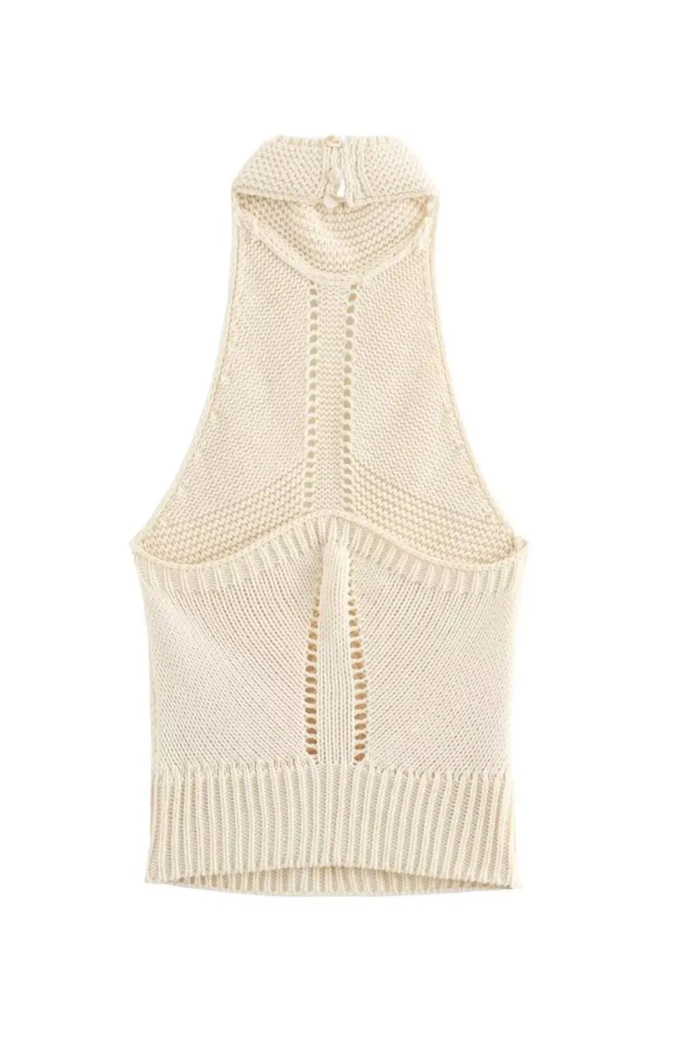 'Sienna' Halter Neck Knitted Sweater Vest