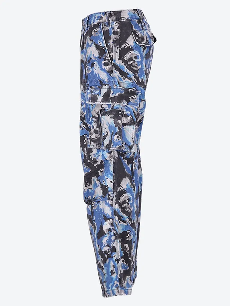 Skull cargo pants