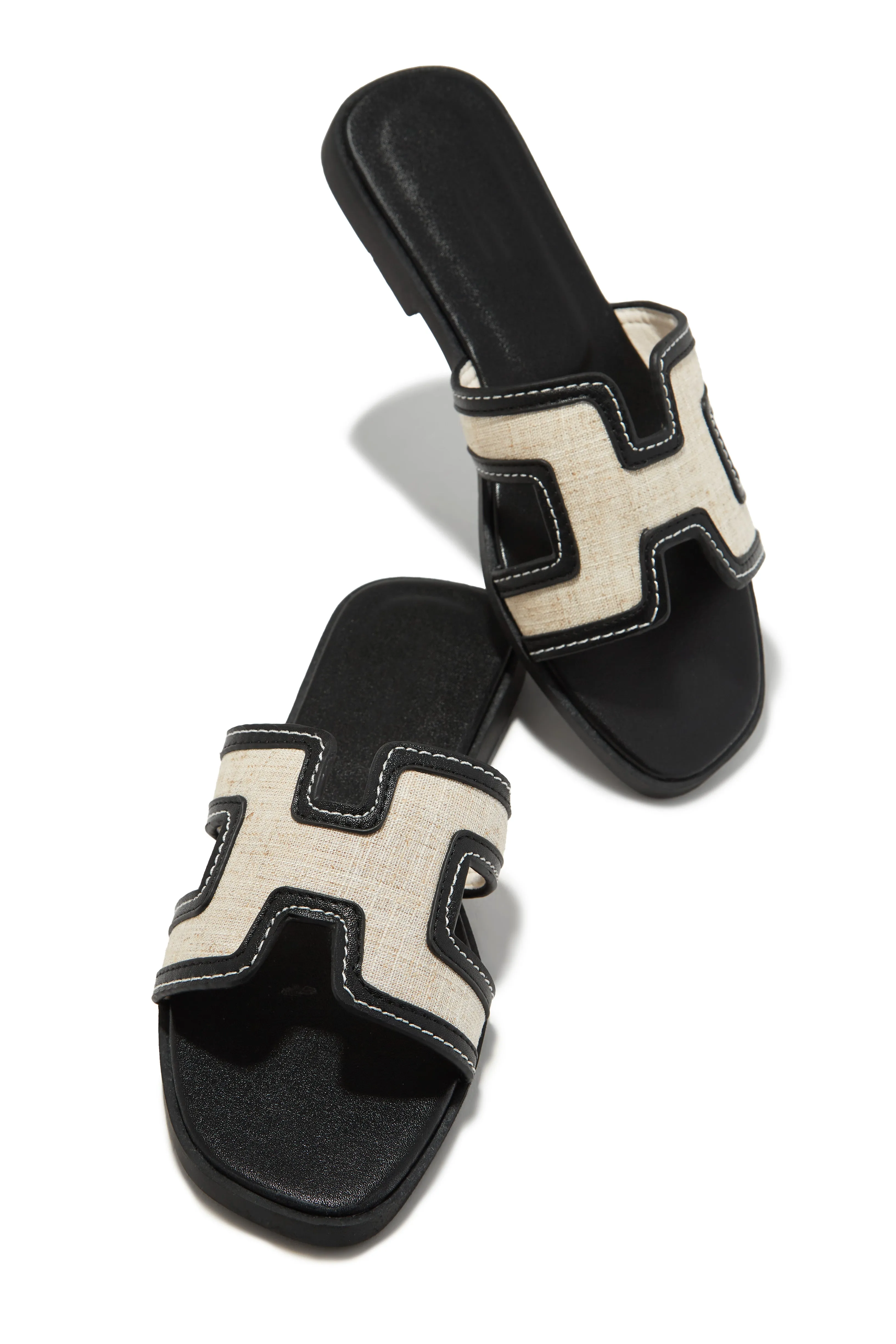 Sofya Slip On Sandals - Tan