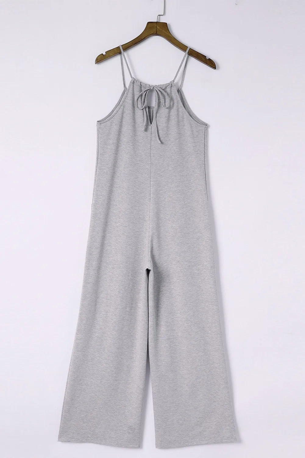 Spaghetti Strap Wide Leg Jumpsuit