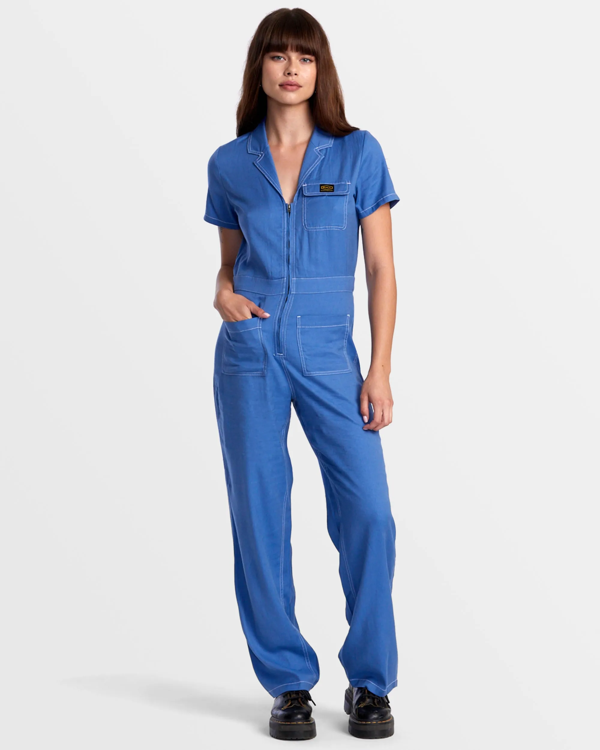 Spring Shift Workwear Jumpsuit - Federal Blue