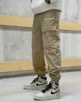 SSS SILVER VEINS NYLON CARGO PANTS SAND