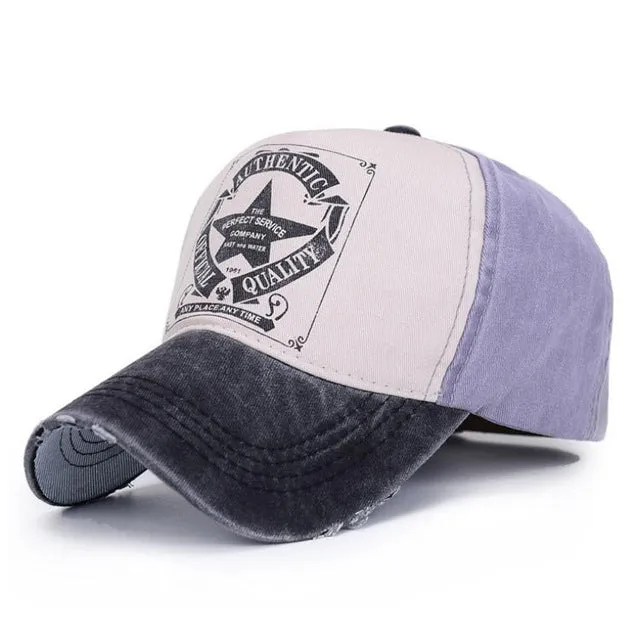 Star Patchwork Baseball Cap