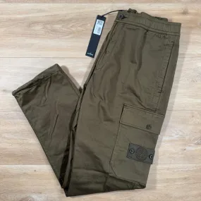 Stone Island Ghost Stretch Cargo Trousers in Military Green