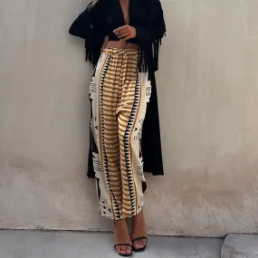 Street Hipster Printed Mid-waist Haren Pants 2024