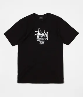 Stussy Big Cities T-Shirt - Black
