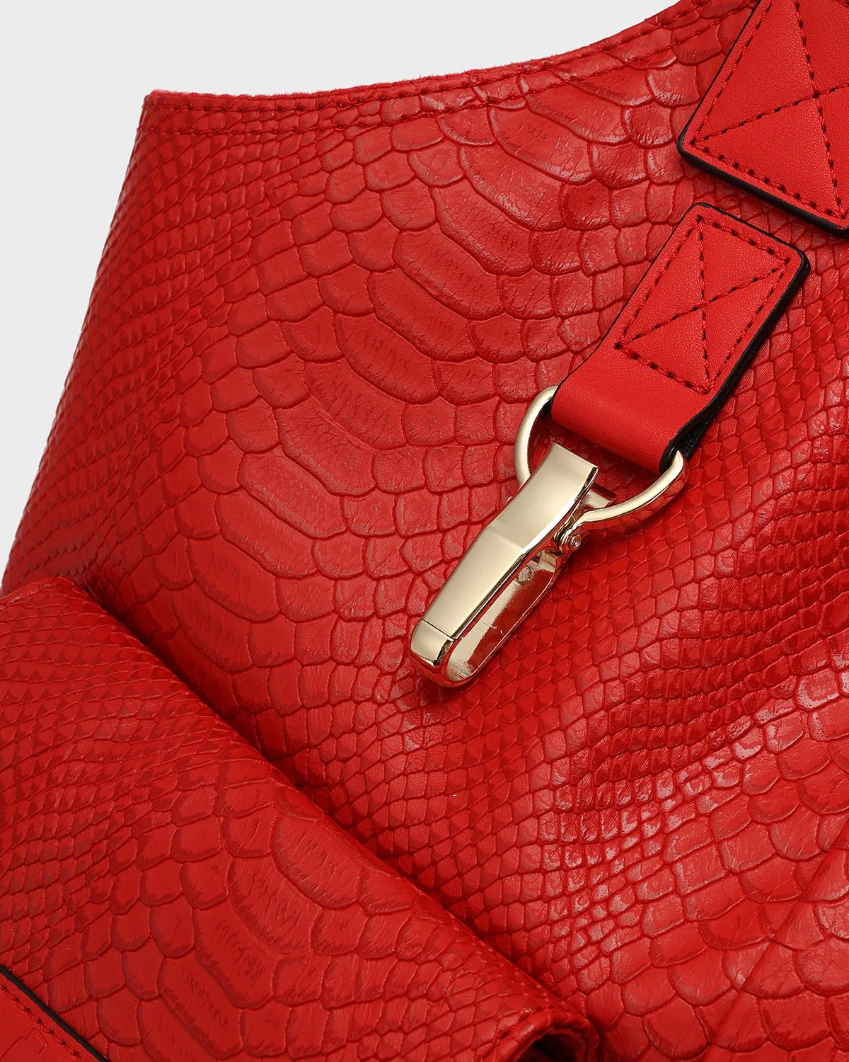 Tactical Leather Vest in Red
