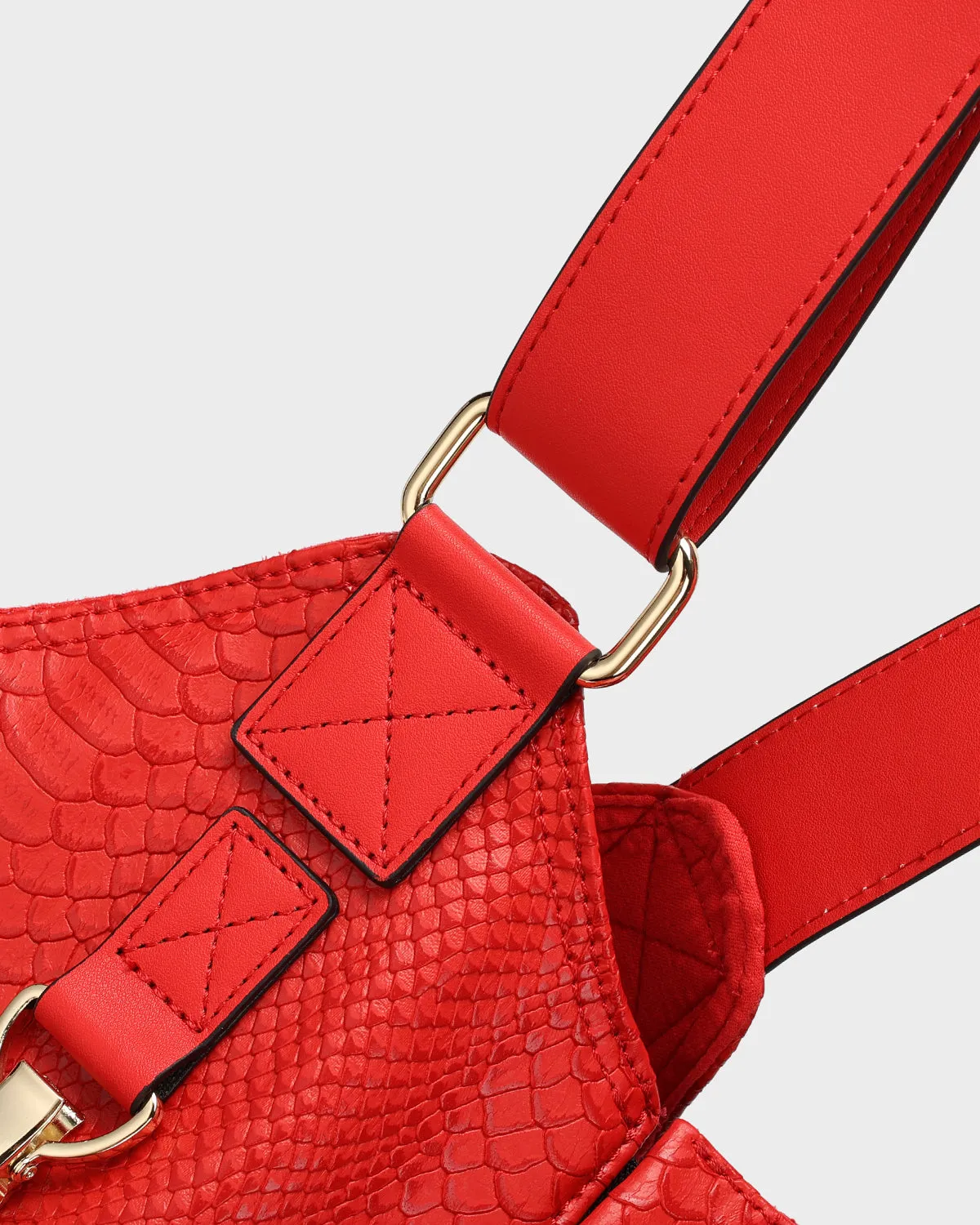 Tactical Leather Vest in Red