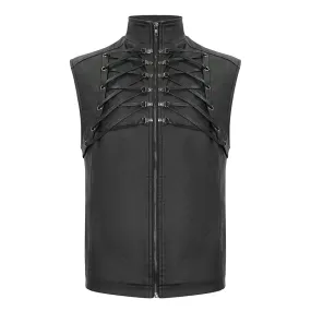 Techwear Keel Vegan Leather Vest
