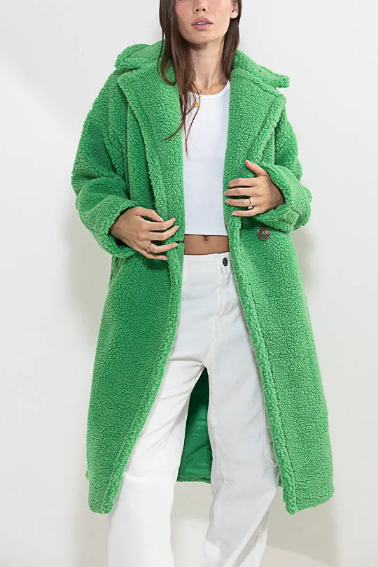 Teddy Fleece Long Coat