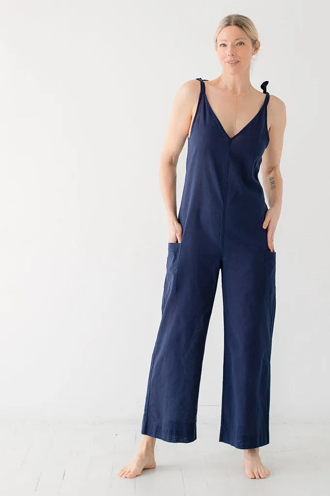 Tie Shoulder Jumpsuit by SALUA