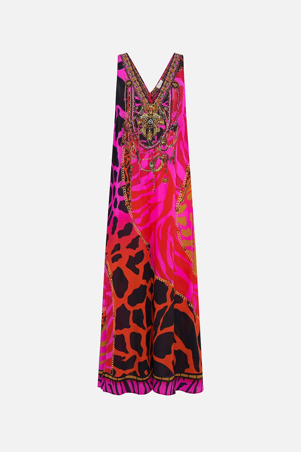 V NECK FLARED JUMPSUIT ALWAYS CHANGE YOUR SPOTS