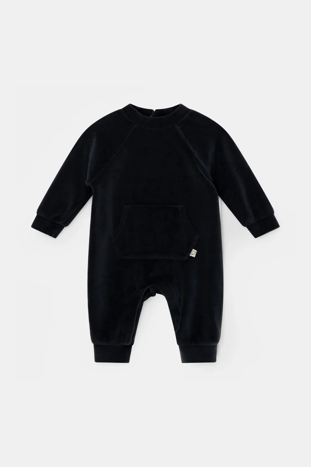 Velour baby jumpsuit