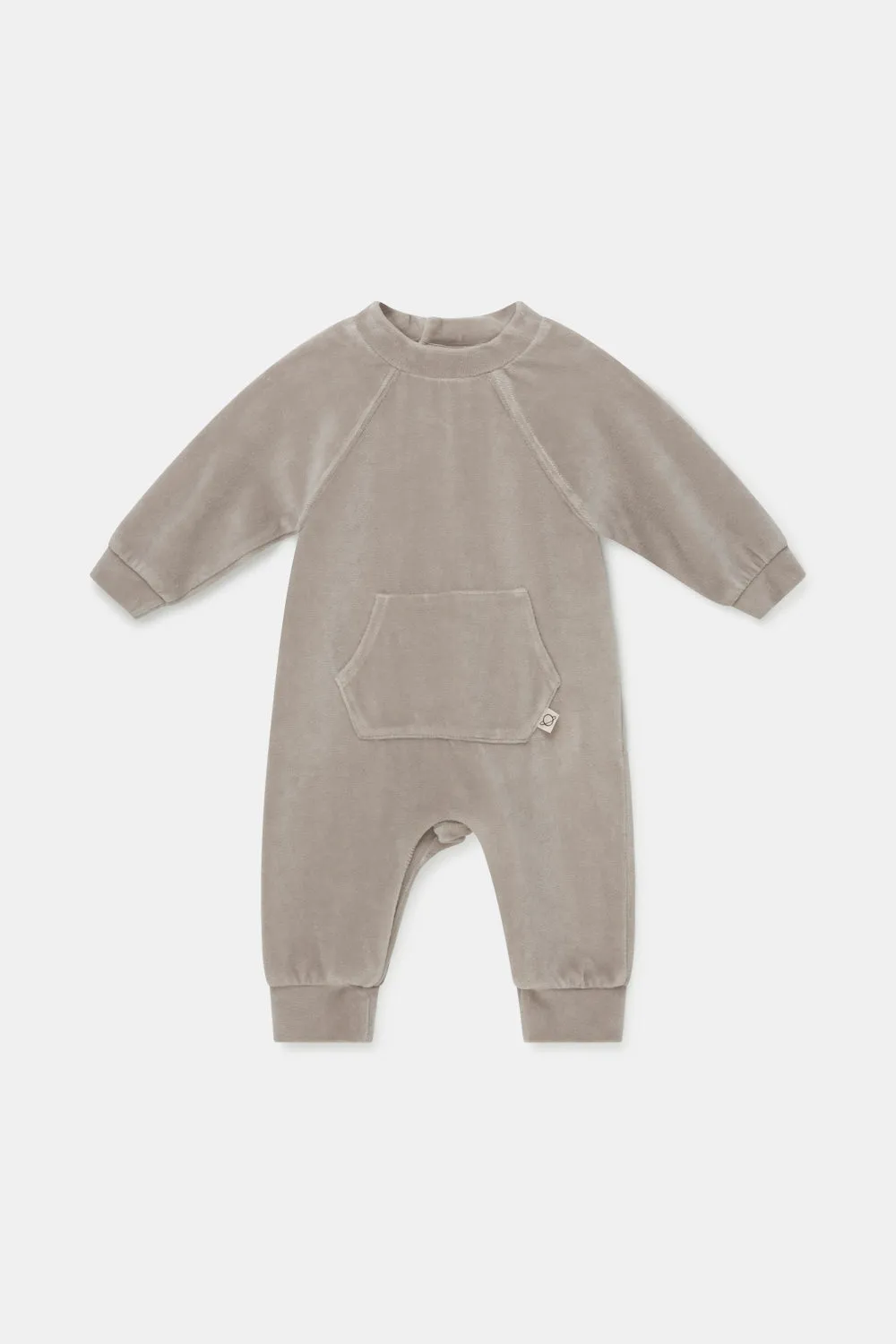 Velour baby jumpsuit