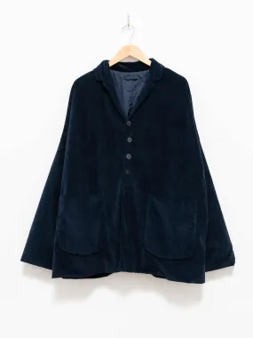 Velvet Big Blazer - Navy