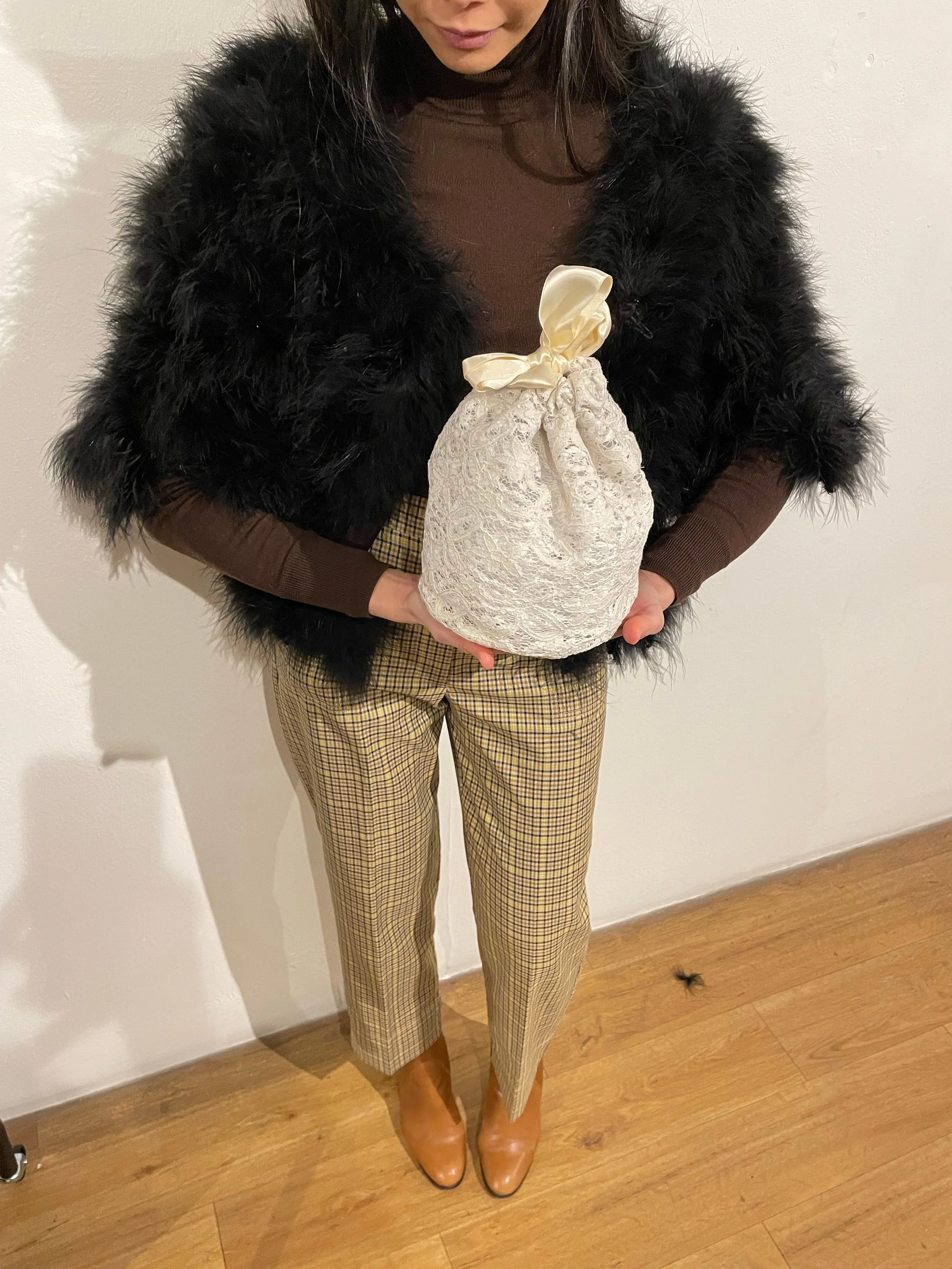 Vintage feather bolero