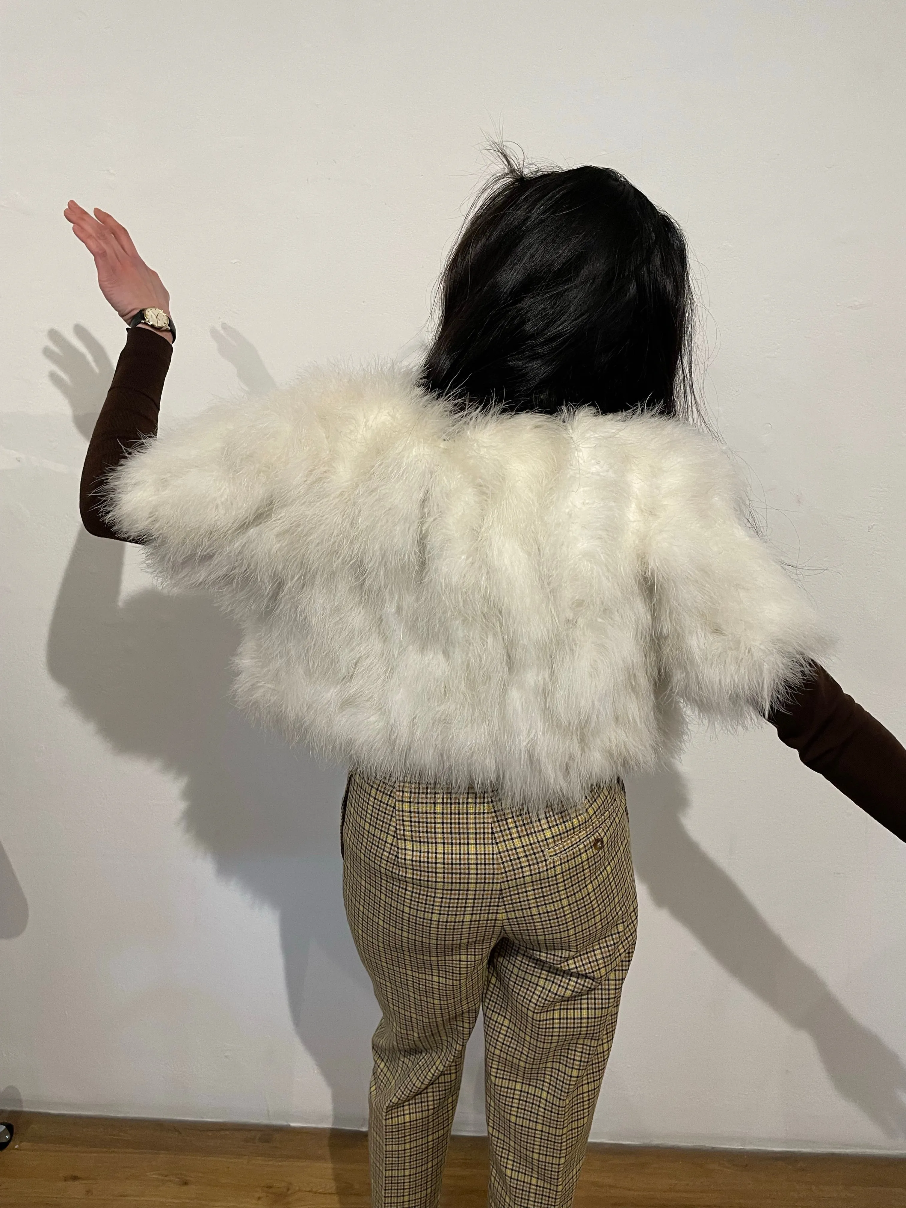 Vintage feather bolero