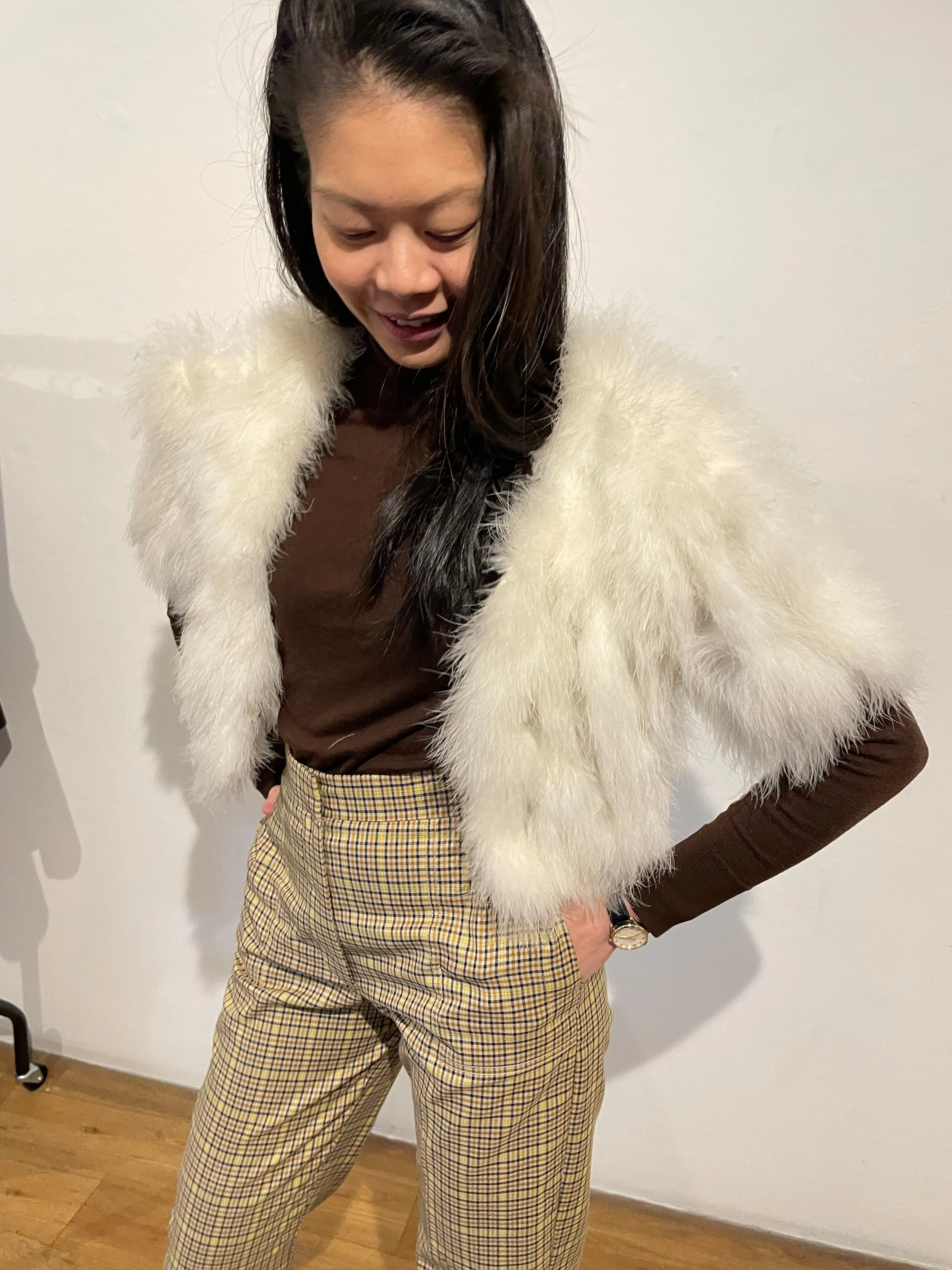 Vintage feather bolero