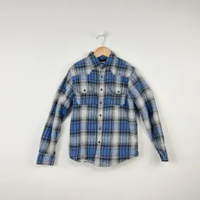 Vintage Fleece Lined Plaid Shacket - Size 8yr
