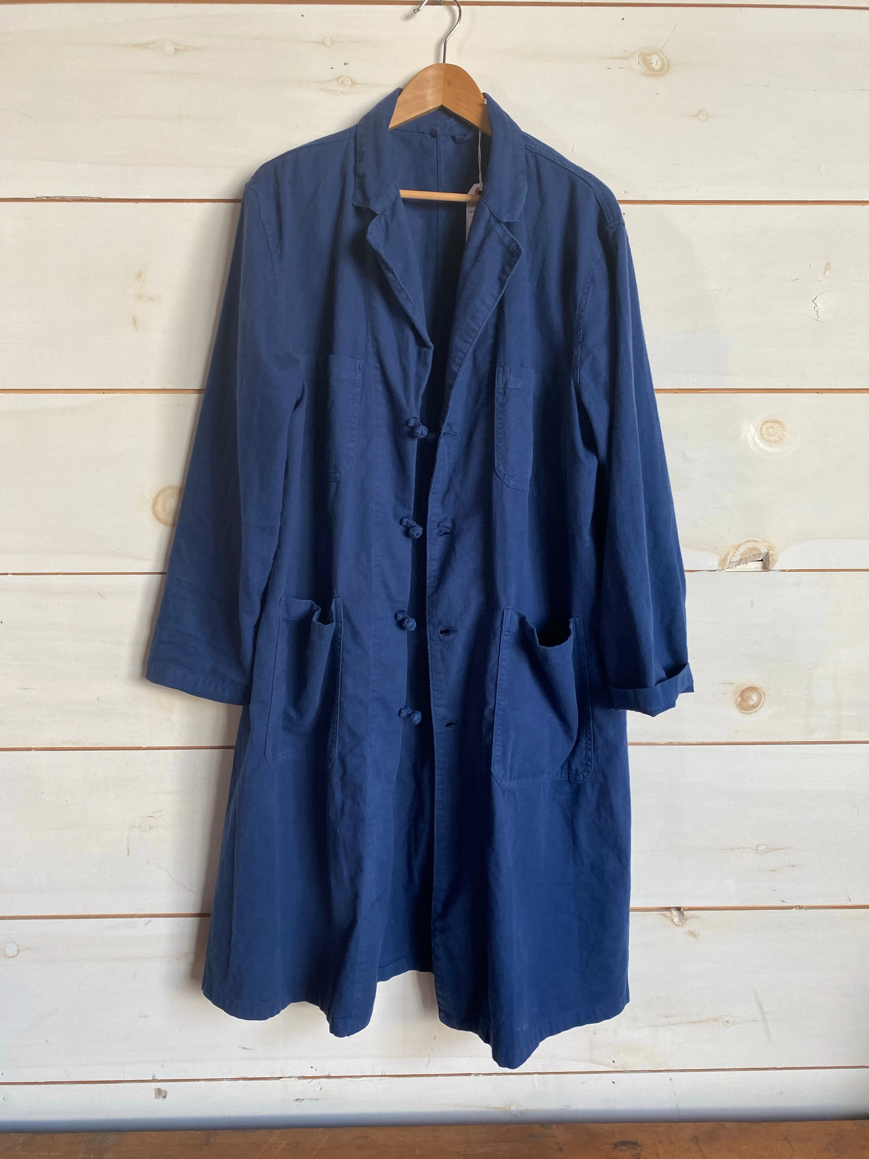 Vintage French Indigo Trench