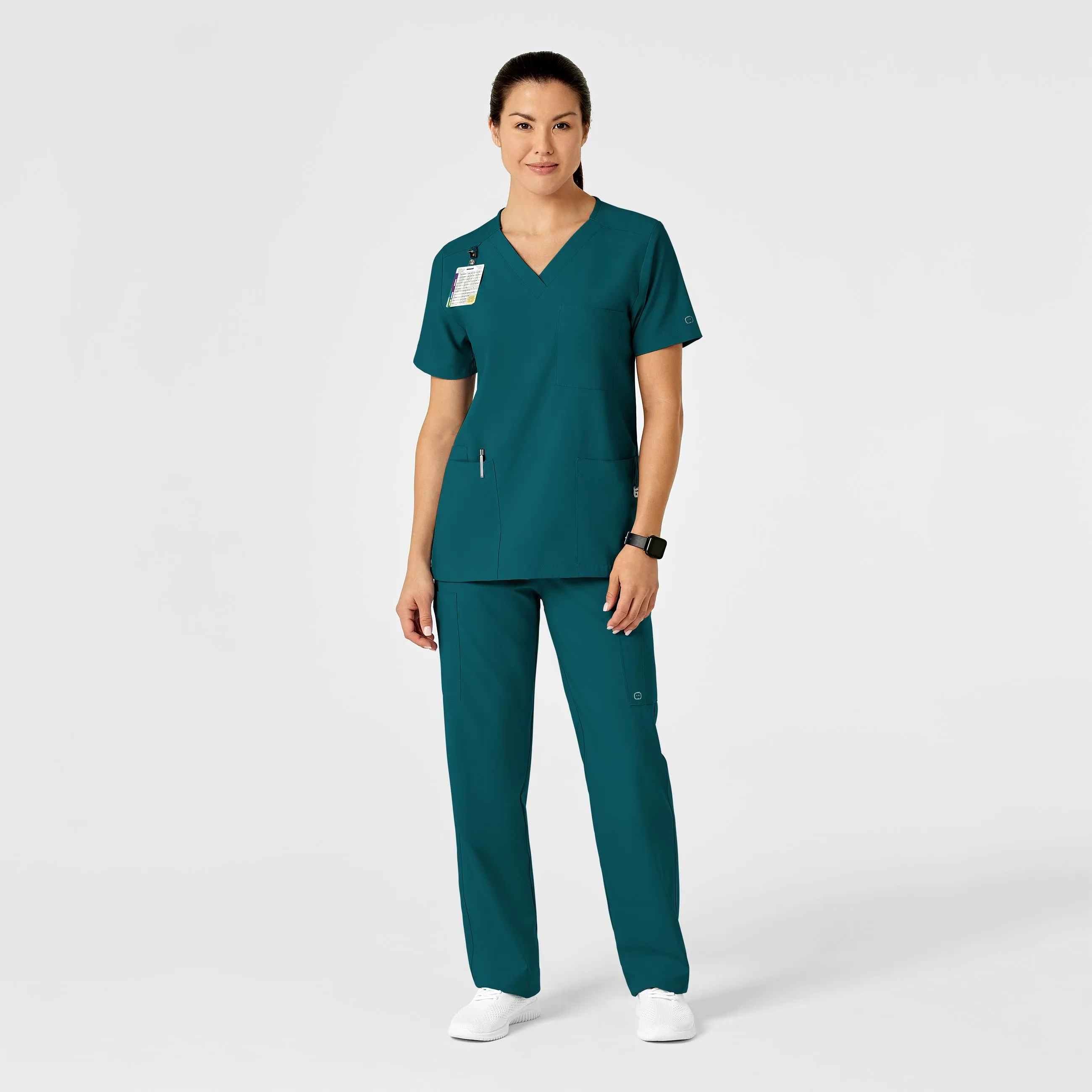 W123 Unisex Multi-Cargo Scrub Pant - Caribbean