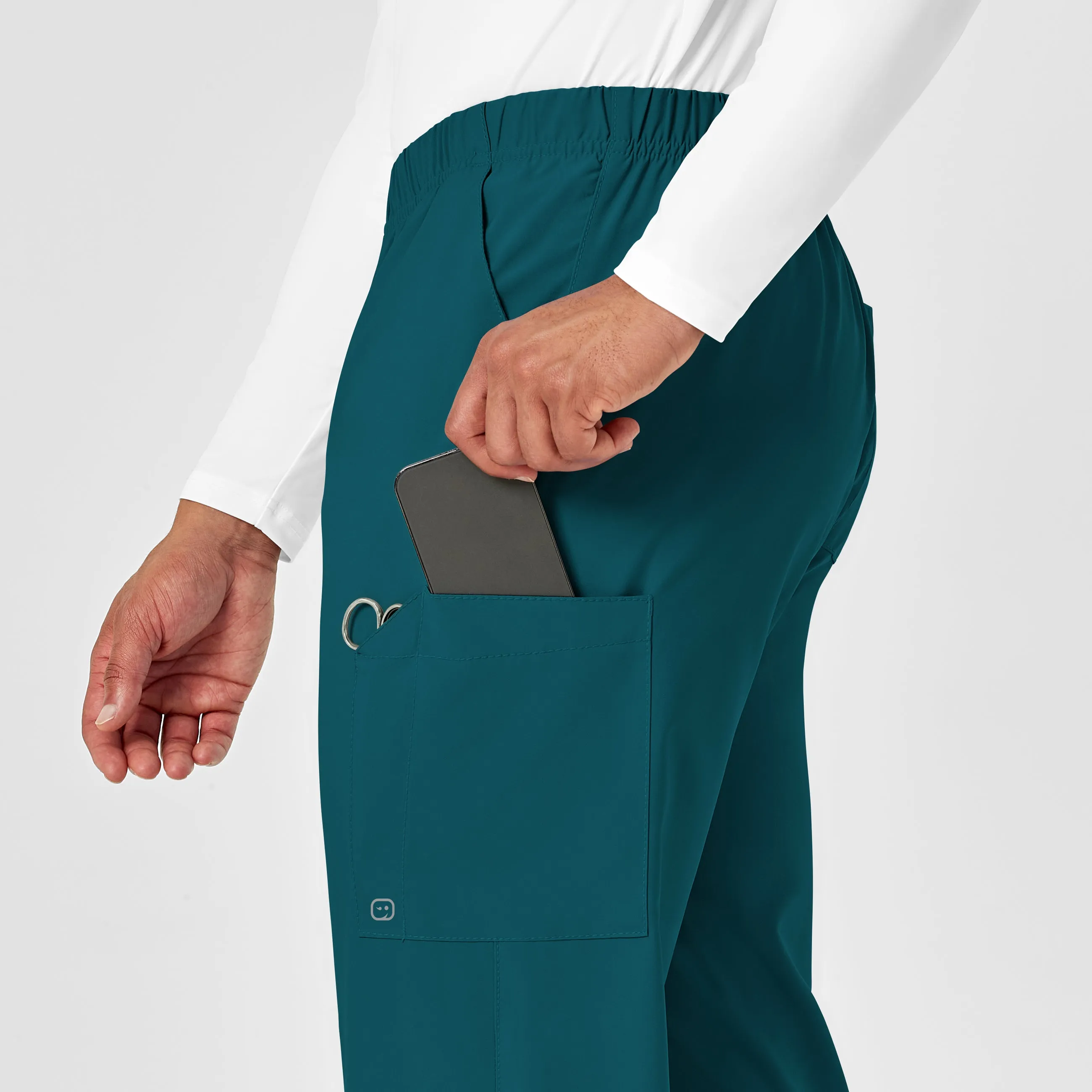 W123 Unisex Multi-Cargo Scrub Pant - Caribbean