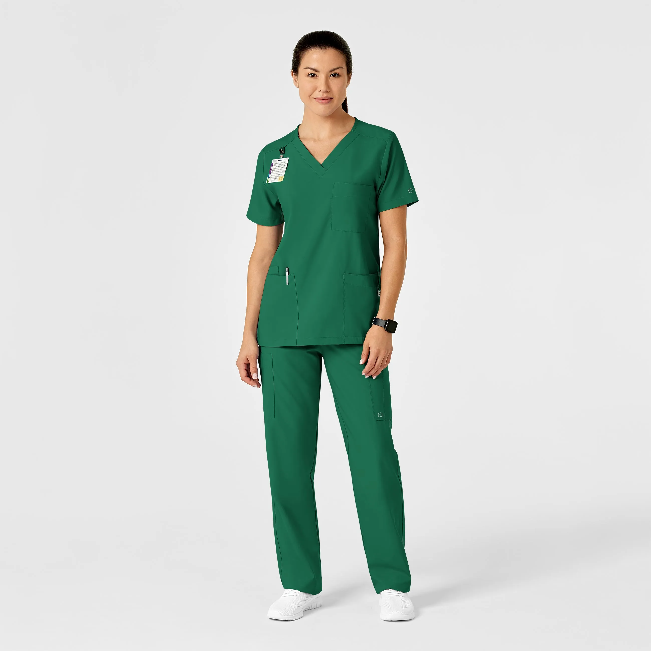 W123 Unisex Multi-Cargo Scrub Pant - Hunter