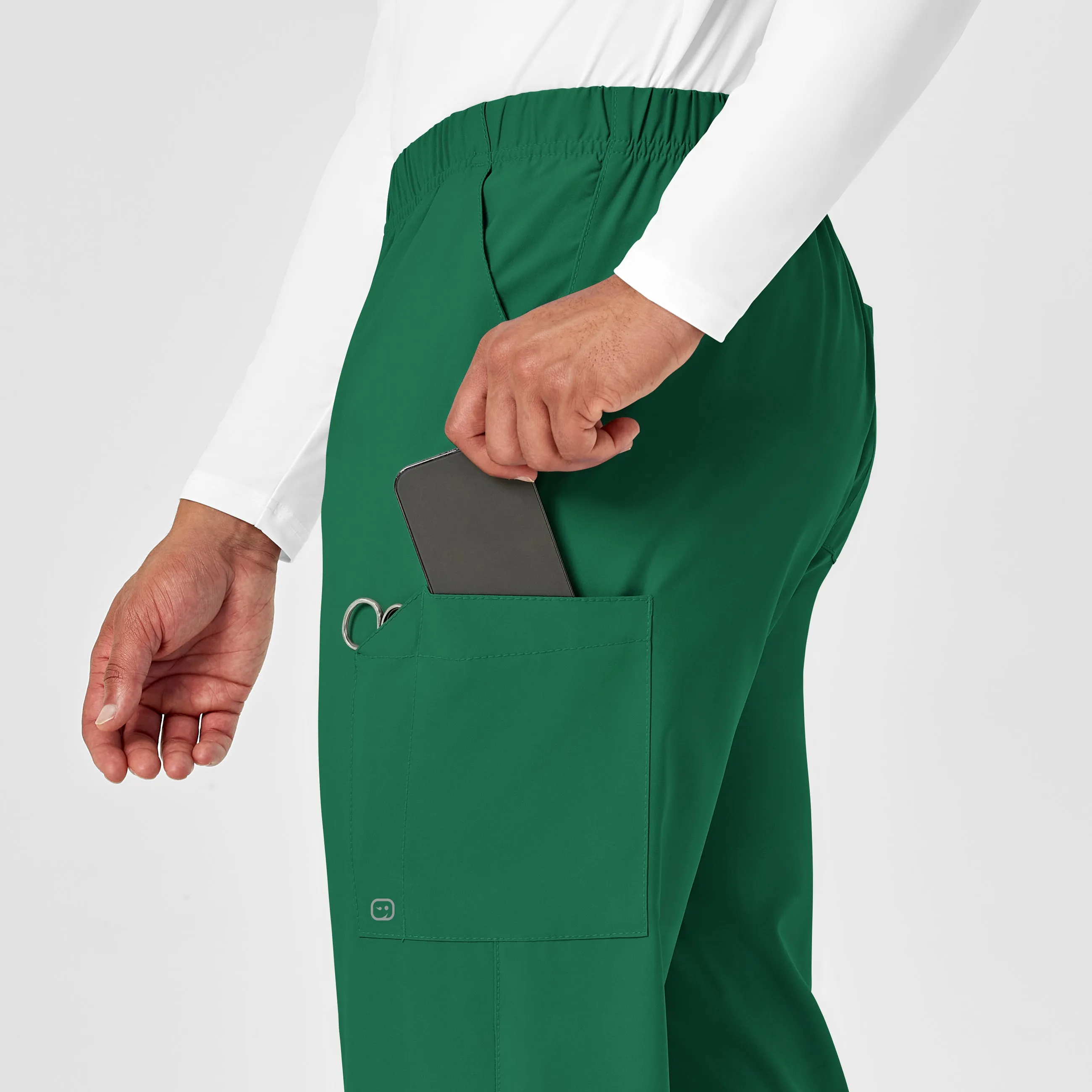 W123 Unisex Multi-Cargo Scrub Pant - Hunter