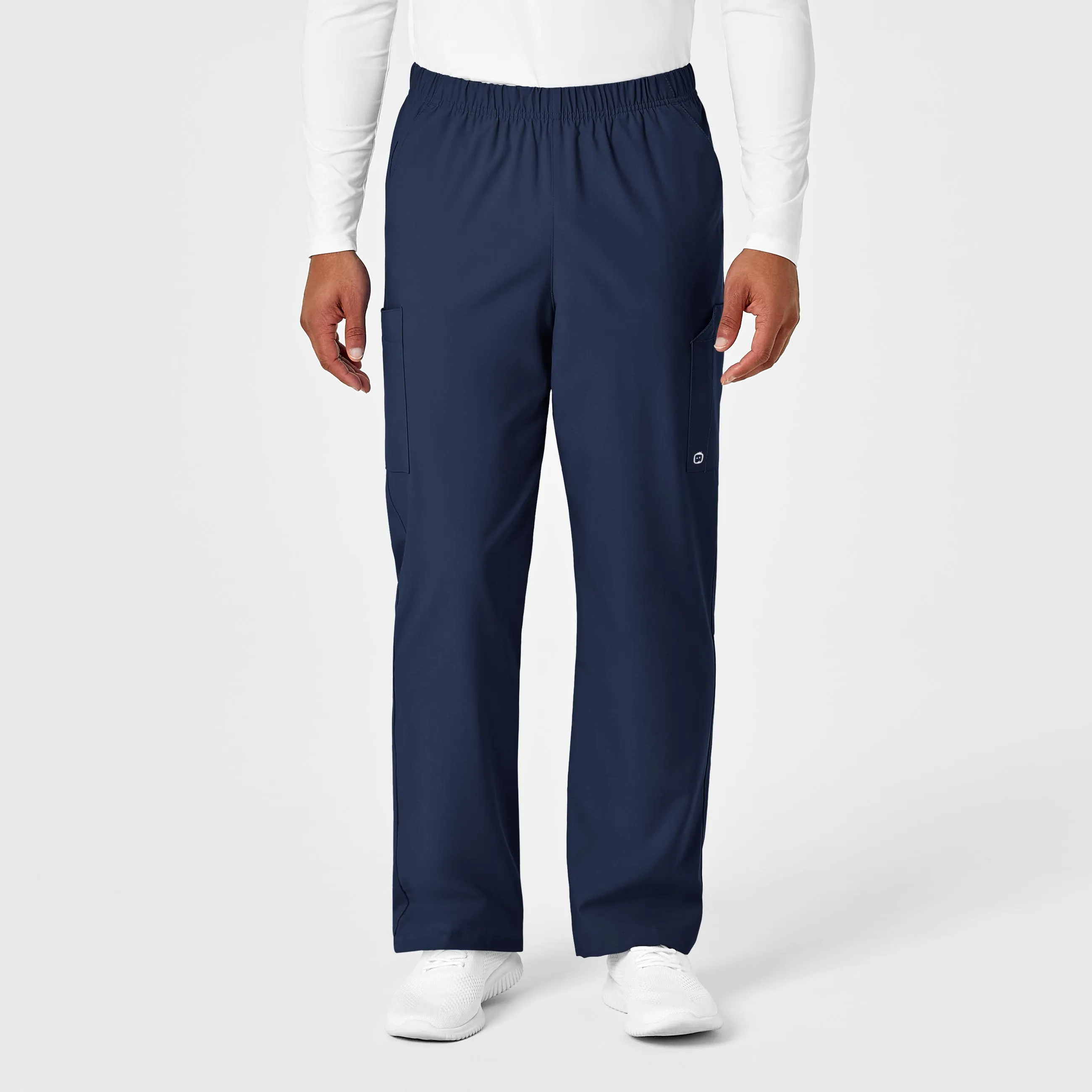 W123 Unisex Multi-Cargo Scrub Pant - Navy