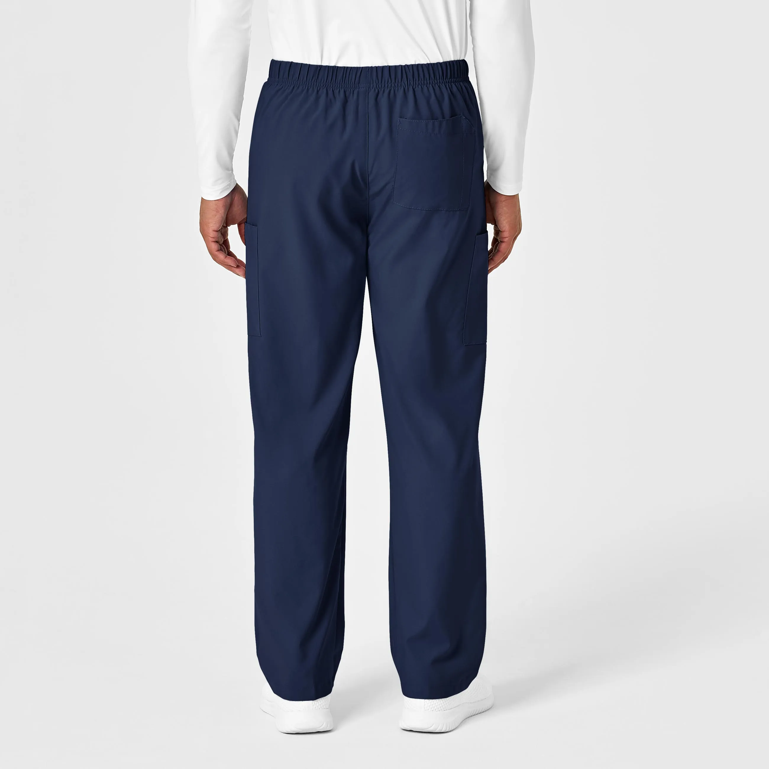 W123 Unisex Multi-Cargo Scrub Pant - Navy