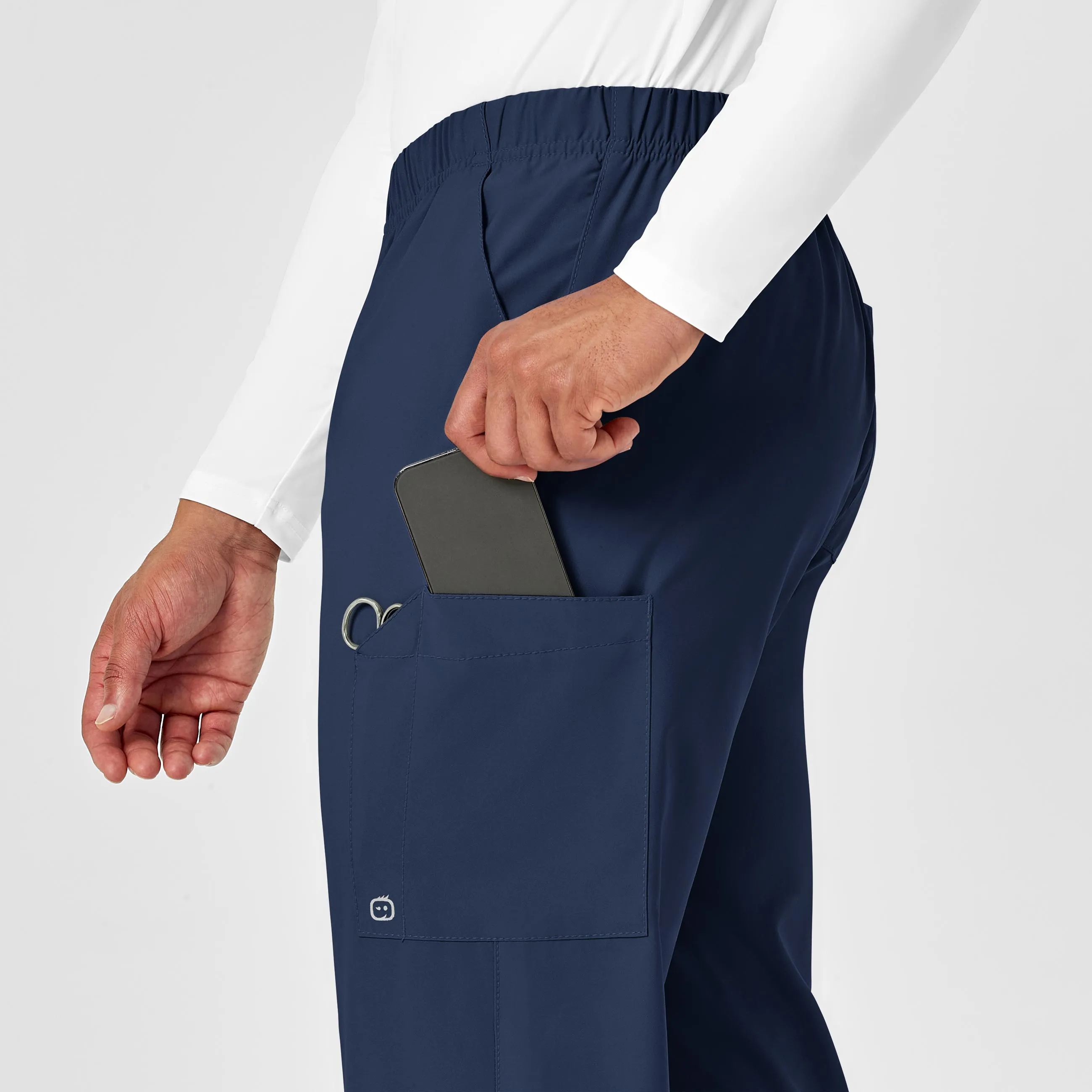 W123 Unisex Multi-Cargo Scrub Pant - Navy