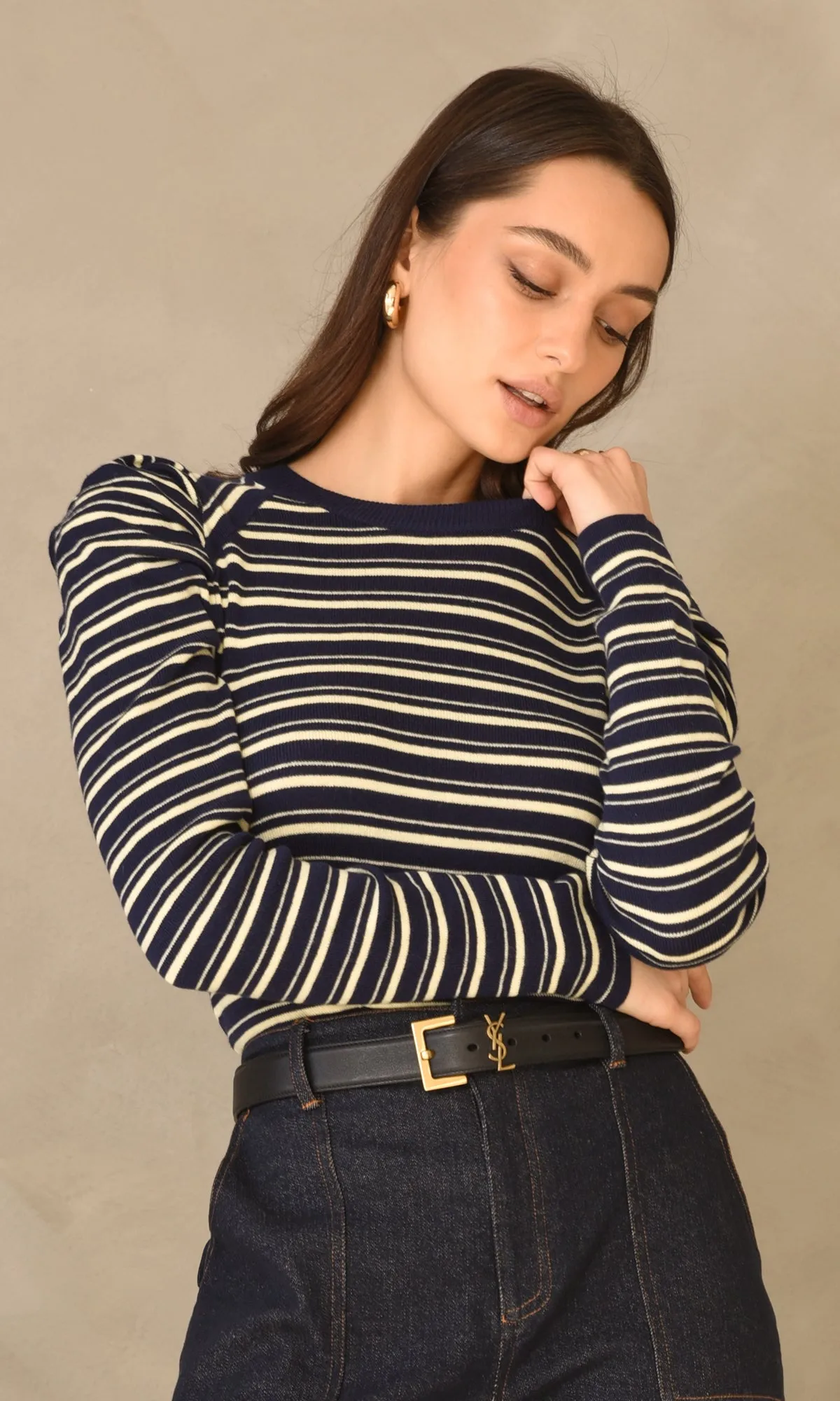 Wally Stripe Knit Top