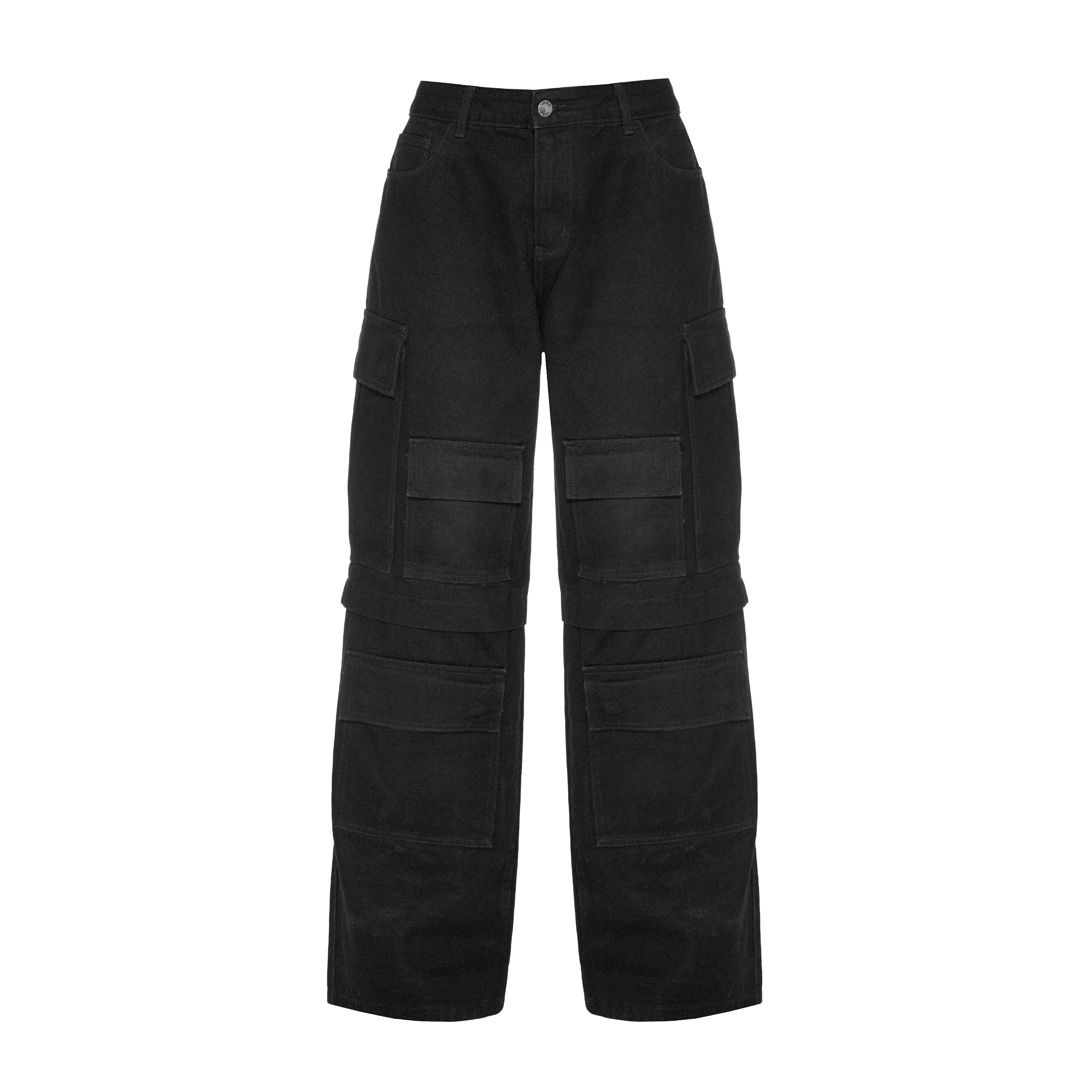 WIDE LEG CARGO TROUSERS