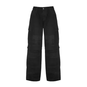 WIDE LEG CARGO TROUSERS