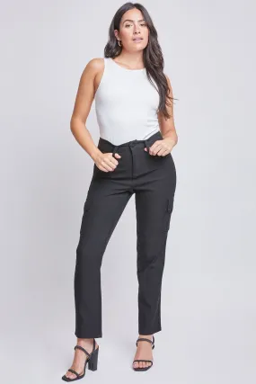 Women's Hyperstretch Straight Leg Cargo Pants, Black
