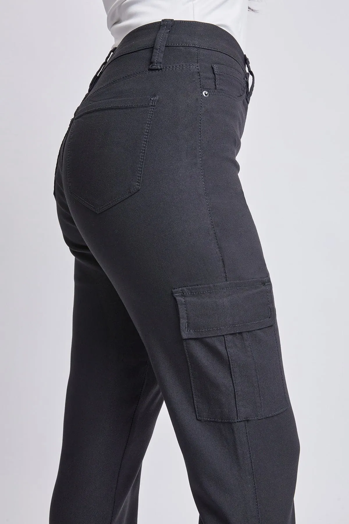 Women's Hyperstretch Straight Leg Cargo Pants, Black