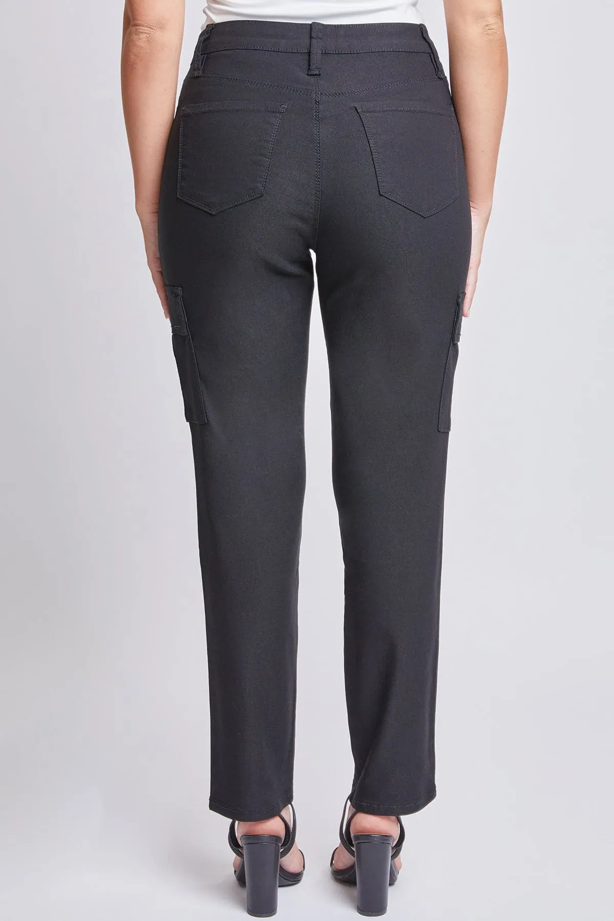 Women's Hyperstretch Straight Leg Cargo Pants, Black