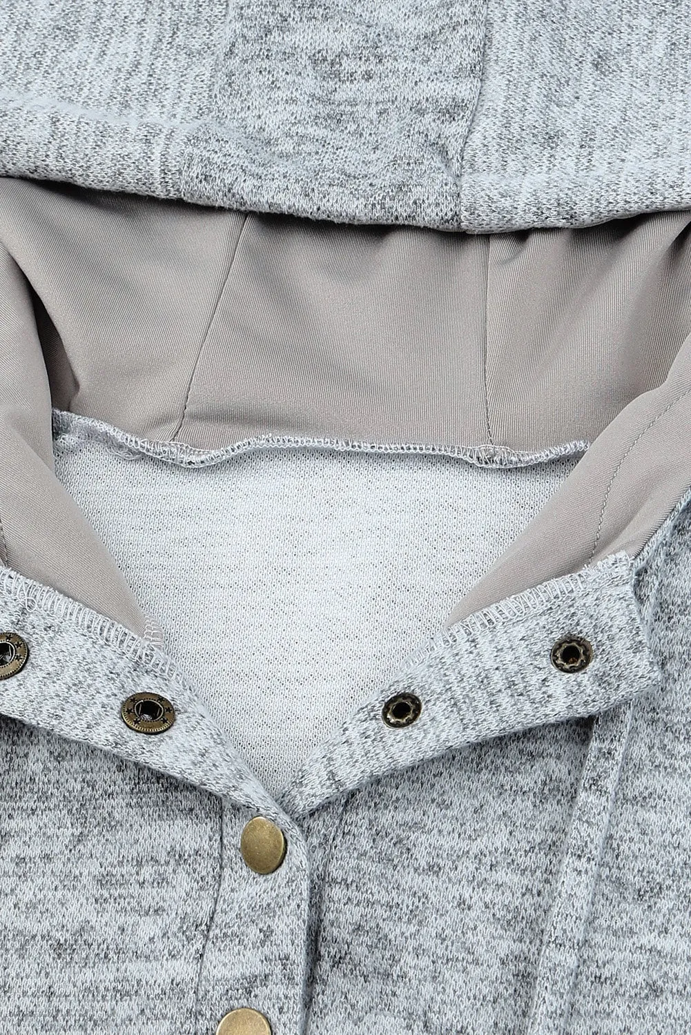 Womens Splicing Kangaroo Pocket Buttoned Plaid Hoodie