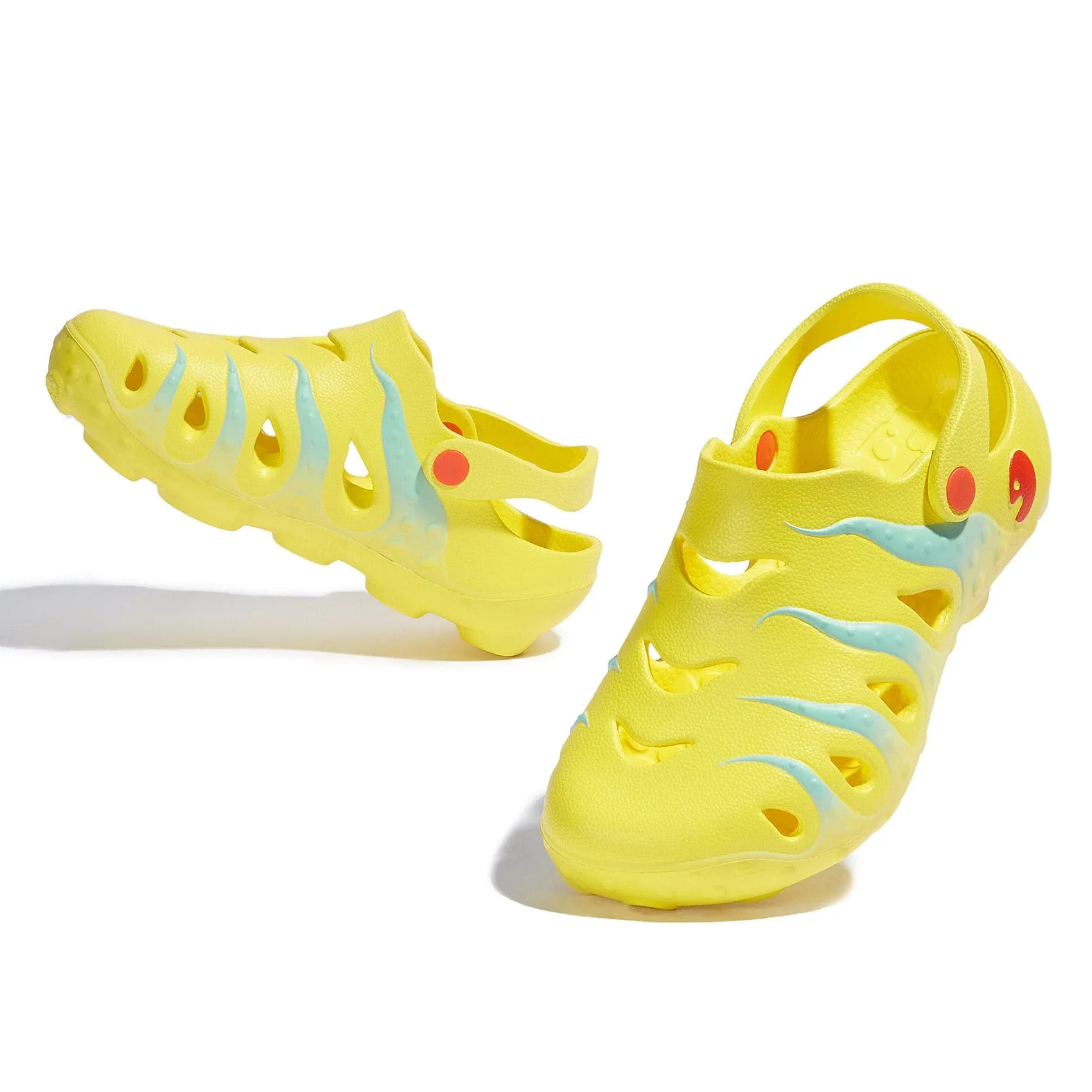 Yellow & Glass Blue Octopus I Women